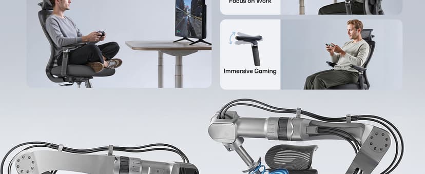 Marsail Ergonomic Office Chair with 6D Armrests, Ergonomic Chair with 3D Adjustable Headrest, Slide Seat, Lumbar Support, and 4-Position Tilt Lock – Big and Tall Office Chair with 330 lbs Capacity