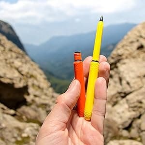 The USA Made Pocket Pen – 8 Pack – compact, affordable, lightweight, EDC black ink ballpoint pen – waterproof and floats – carries small, writes big (Flat Dark Earth)