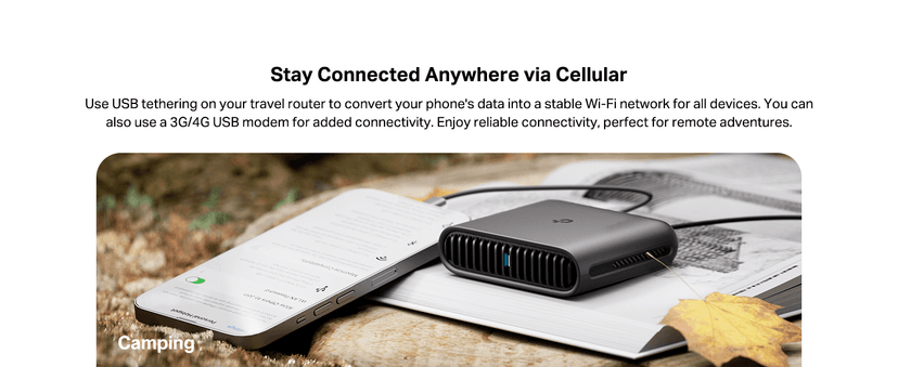 TP-Link Ultra-Portable Wi-Fi 6 AX1500 Travel Router TL-WR1502X | Easy Public WiFi Sharing | Hotel/RV/Travel Approved | Phone WiFi Tether | USB C Powered | Multi-Mode | Tether App | Durable Design