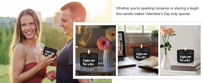 Gifts for Him Boyfriend Husband Funny Anniversary Wedding Birthday Gifts for Men Naughty Engagement Gift for Couples Husband Boyfriend Birthday Gift Ideas, Unique Romantic Lavender Candle for Men