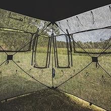 Ameristep Brickhouse Hunting Blind | 3-Person Ground Blind in Mossy Oak Break-Up Country, One Size