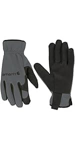 Carhartt Men's GD0794M High Dexterity Open Cuff Glove