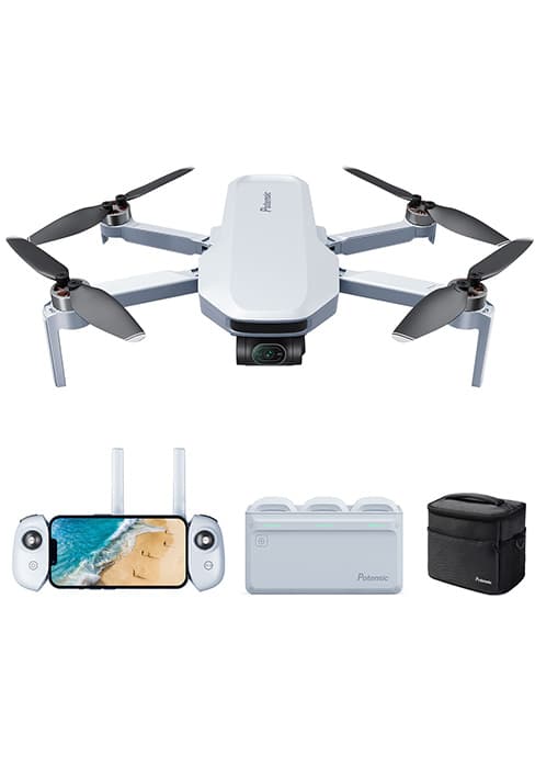 Potensic ATOM SE GPS Drone with 4K EIS Camera, Under 249g, 62 Mins Flight, 4KM FPV Transmission, Brushless Motor, Max Speed 16m/s, Auto Return, Lightweight and Foldable Drone for Adults Beginner