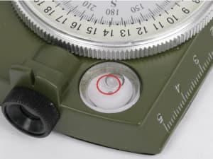 AOFAR Military Compass,AF-4580 Lensatic Sighting, Waterproof and Shakeproof with Map Measurer Distance Calculator, Pouch for Camping, Hiking
