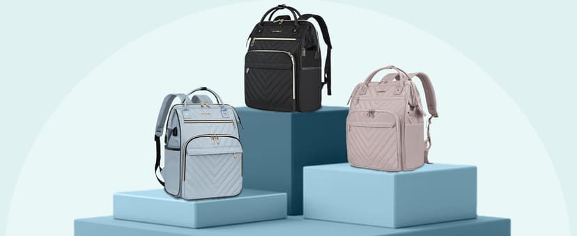 VANKEAN 17 Inch Laptop Backpack for Women Men Fashion Computer Work Bag, Large Capacity Waterproof Backpack with USB Port & RFID Pockets, College Daypack Business Travel, Black