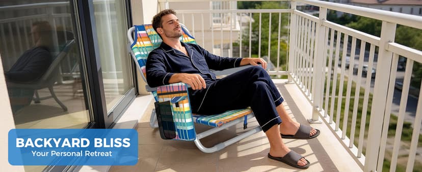 5-Position Backpack Beach Chair for Adults with Lumbar, Foldable Tall Heavy-Duty Beach Chairs with Cooler Bag,Cup Holder,Towel Rack for Beach, Camping, Outdoor (1, Rainbow)