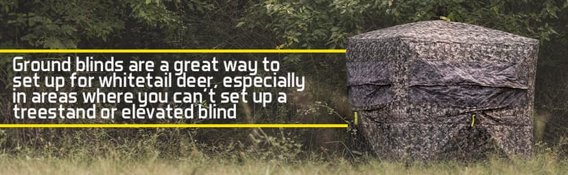 Hawk Reveal Hunting Archery Durable 73" Height Water Resistant Camo Concealing 3 Person Ground Blind with See-Through Mesh Window Panels