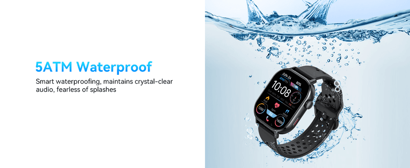 Smart Watch for Men GPS, 2.06"HD Colorful AMOLED, 2026 Multisport Fitness Tracker with Bluetooth Call/Compass/Barometer/Altitude 5ATM Water-Resistance Heart Rate/Sleep Monitor, Outdoor for Android iOS