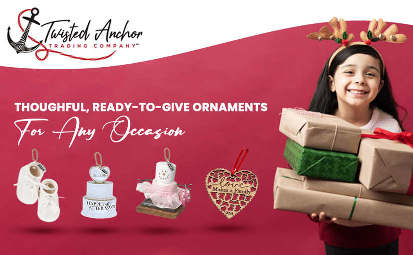 Llama Christmas Ornaments 2025, Felt Christmas Ornaments, Lama Gifts for Women, Fair Trade, Hand Made in Nepal - Comes in a Gift Bag