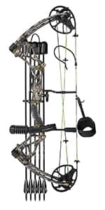 Compound Bow Package for Youth & Adults,Beginners and Women,22.5"-30" Draw Length,10-50 Lbs Draw Weight,290fps,Limbs Made in USA,Hunting Bow Archery Set