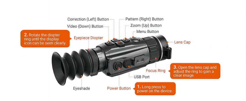 RIX Storm Thermal Imaging Rifle Scope for Hunting – High-Sensitivity Thermal Scope with Advanced Thermal Optics, NETD<25mK, 50Hz, Waterproof & Lightweight