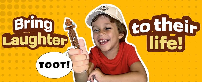 Farting Poop Pen with Multiple Funny Sounds - Perfect Novelty Gift for Teens, Kids & Boys - Functioning Pen & Prank Toy for The Entire Family, Fun Gag Gifts with Big Laughs (Original)