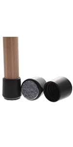 1" Nail on Furniture Sliders (24 Pack) - Furnigear Heavy Duty PTFE (Teflon) Chair Sliders Glides Wooden Furniture Movers Move Your Furniture Easily & Safety - Best Chair Leg Floor Protectors