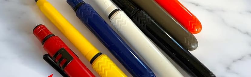 The USA Made Pocket Pen – 8 Pack – compact, affordable, lightweight, EDC black ink ballpoint pen – waterproof and floats – carries small, writes big (Flat Dark Earth)