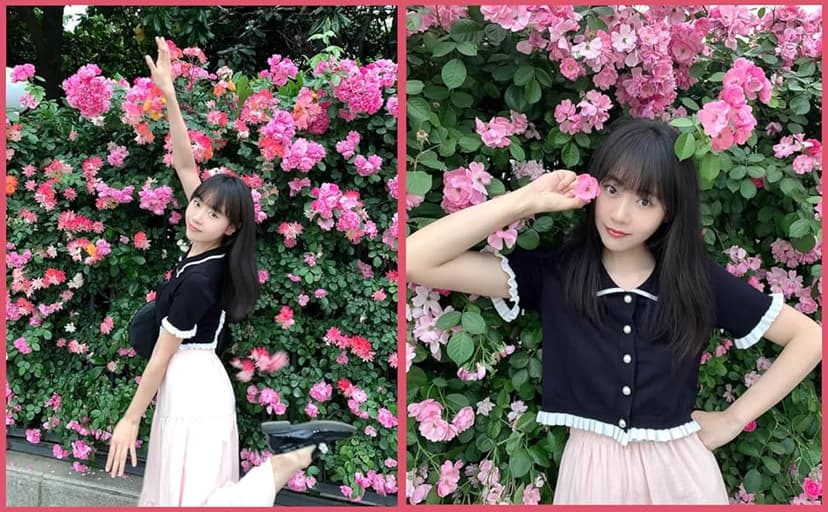 LREUIP Chic Korean Style Academy Style, Contrasting Navy Collar, Versatile Bubble Sleeve Shirt, Loose top, Elegant Goddess