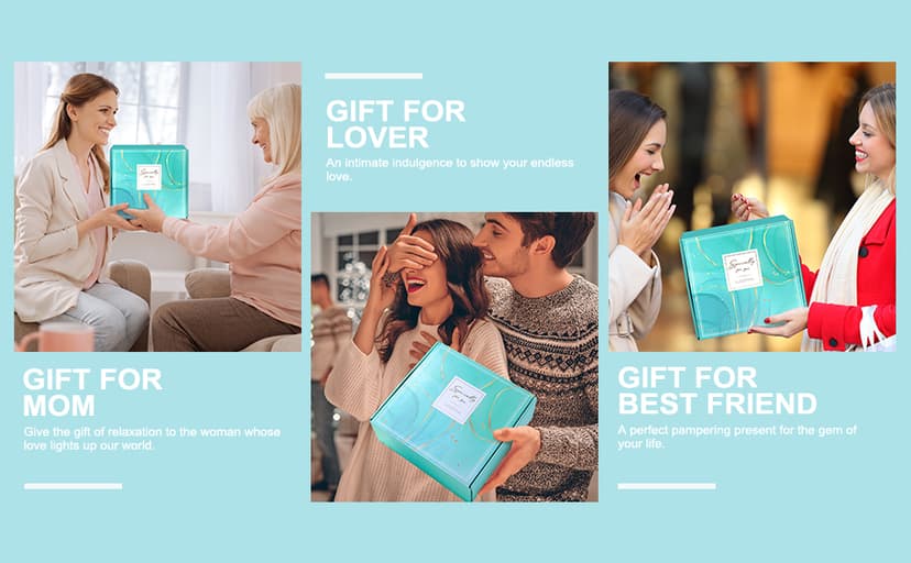 LUCOTIYA Birthday Gifts for Women Self Care Gifts Get Well Soon Gifts,Ocean Relaxing Spa Gift Basket Care Package with Blanket, Idea Thinking of You Gifts for Mom Her Best Friends Sister Wife