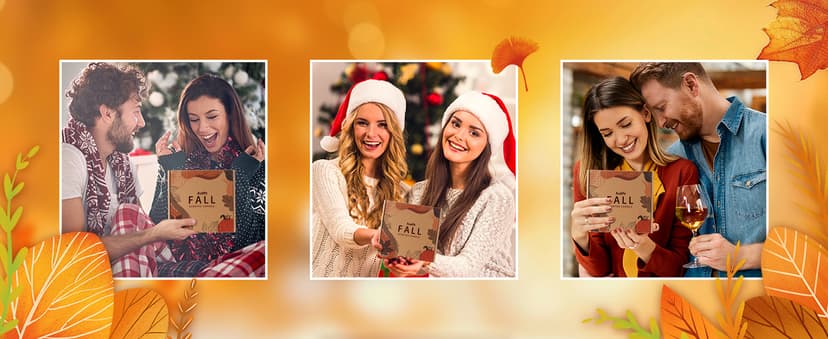 Auelife Fall Candle Set | 4 Pack Scented Candles for Home - Candle Gifts for Women Men, Soy Candles Home Scented | Autumn Fragrance of - Apple Pie/Cinnamon/Harvest/Wreath B0CC98RMFT