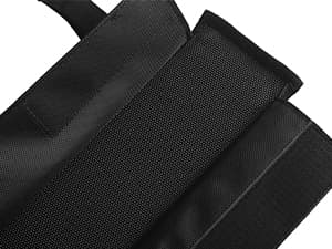 Abahub Soft Roof Rack Pads with 2 Tie Down Straps, 2 Tie Down Ropes, 2 Hood Loops and Storage Bag, for Surfboard, Kayak, Canoe, Heavy Duty Universal Car Roof Racks System Black 30 Inch