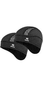 Skull Cap Helmet Liner Beanie, Cooling Mesh Cycling Running Hat for Men Women, Fits Under Helmets