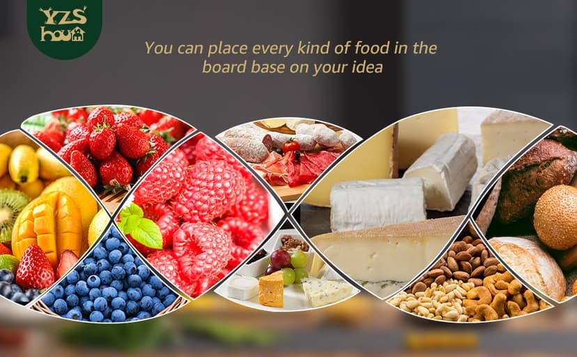 Large Charcuterie Cheese Board and Knife Set, 3 Drawers Kitchen Charcuterie Platter & Large Serving Tray - House Warming, Anniversary Wedding Gifts for Couple, Bridal Shower Gift for Women