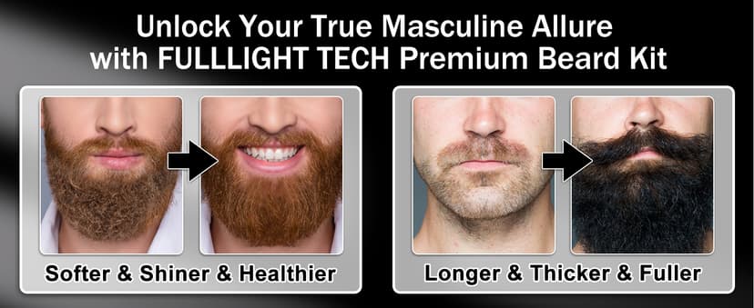 Beard Kit for Men Grooming & Care W/3 Pack Beard Oil, Wash, Balm, Comb, Brush, Scissors,Anniversary Valentines Birthday Fathers Gifts Idea for Husband Him Boyfriend Dad Men Christmas Stocking Stuffers