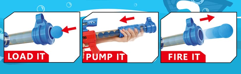 YEEBAY Shooting Game Toy for Age 6, 7, 8,9,10+ Years Old Kids, Boys - 2pk Air Guns & Shooting Target & 24 Foam Balls - Ideal Gift - Compatible with Toy Guns