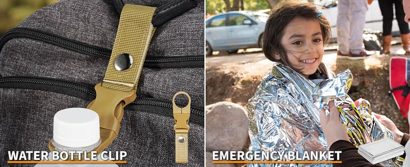 XKASE Survival Kit, Gifts for Men Dad Husband, Emergency Survival Gear and Equipment 19 in 1, Fishing Hunting Birthday for Men, Camping Accessories, Cool Gadget, Camping Essentials