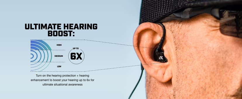 AXIL GS Extreme 2.0 Shooting Ear Buds – Hearing Enhancement & Noise Isolation Bluetooth Earbuds – w/Dynamic Speakers – 25-Hour