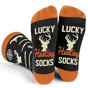 Hunting Accessories for Men, Dad - Funny Deer & Duck Hunting Socks - Stocking Stuffers, Christmas Gift B0GCCP51NT