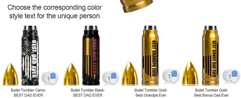 Gifts for Dad from Daughter Wife 17oz Stainless Steel Bullet Tumbler, Coffee Mug Birthday Gifts for Men Grandpa on Christmas Anniversary Valentines Fathers Day Stocking Stuffers for Men