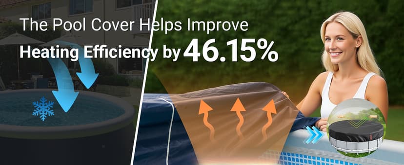 58000 BTU Inverter Swimming Pool Heat Pump, 17000 Gallon Electric Pool Heater Above and Inground Pool,WiFi App Control, Pool Heater 220V/60Hz