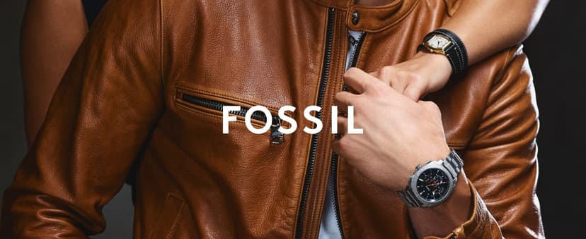 Fossil Men's Copeland Quartz Stainless Steel and Leather Three-Hand Watch