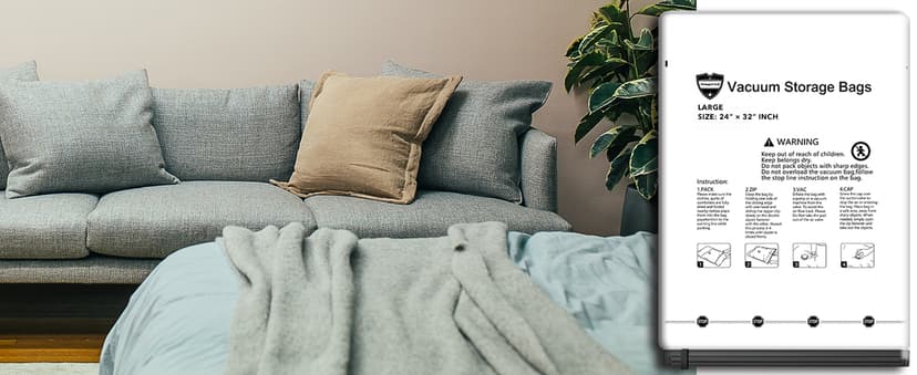 SUOCO 20 Combo Vacuum Storage Bags with Electric Pump, (4 Jumbo/4 Large/6 Medium/6 Small) Travel Clothes Space Saver Bags, Vacuum Seal Bags for Luggage Clothing Pillows Comforters Blankets