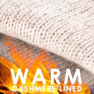 alqqas Winter Fashion Leather Gloves for Women, Warm Cashmere Lining Touchscreen Texting Driving Dress Gloves