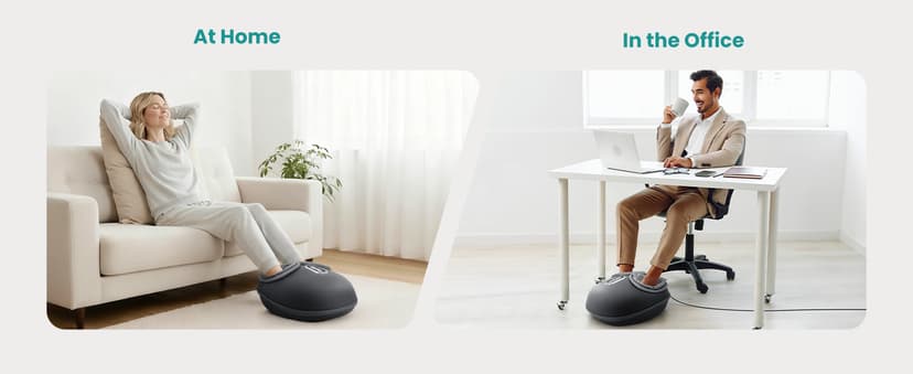 Nekteck Shiatsu Foot Massager with Heat, FSA Eligible Deep Kneading Therapy Air Compression, HSA Feet Massage Improve Blood Circulation Foot Wellness Soothing Pain Relief, Relax for Home Office Use