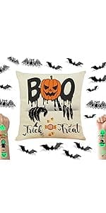 Grandpa Gifts,2-Pocket Grandpa’s Spot Throw Pillow Covers 18x18 Inch + Engraved Spoon, Fathers Day Birthday Christmas Thanksgiving Day Gifts for Papa, Granddad