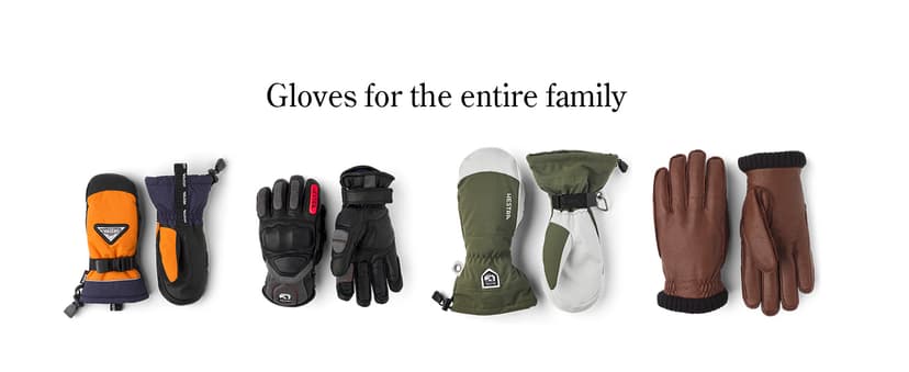 Hestra Unisex Leather Box Mitt, Leather Winter Ski Mittens for Alpine Skiing & Cold Winter Weather for Men & Women