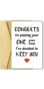 Ziwenhu Funny Internet Dating Card for New Boyfriend, Cute Anniversary Card for Girlfriend, Happy 1 Year Anniversary Card, Valentines Day Gift for Husband Wife…