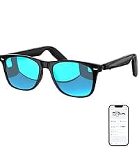 AI Glasses for Men & Women, Smart Glasses Powered by ChatGPT, AI Real-time Translation with 145 languages, 11H Music Play, Bluetooth Sunglasses with Polarized Lens, UV Protection for Daily Use, Travel