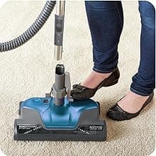 Kenmore BC3005 Pet Friendly Lightweight Bagged Canister Vacuum Cleaner with Extended Telescoping Wand, HEPA, 2 Motors, Retractable Cord, and 4 Cleaning Tools, Blue