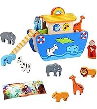 Toddlers Montessori Wooden Educational Toys for Baby Boys Girls Age 1 2 3 Year Old, Shape Sorting Toys 1st One First Birthday Girl Gifts for Kids 1-3, Wood Preschool Learning Fine Motor Skills Game