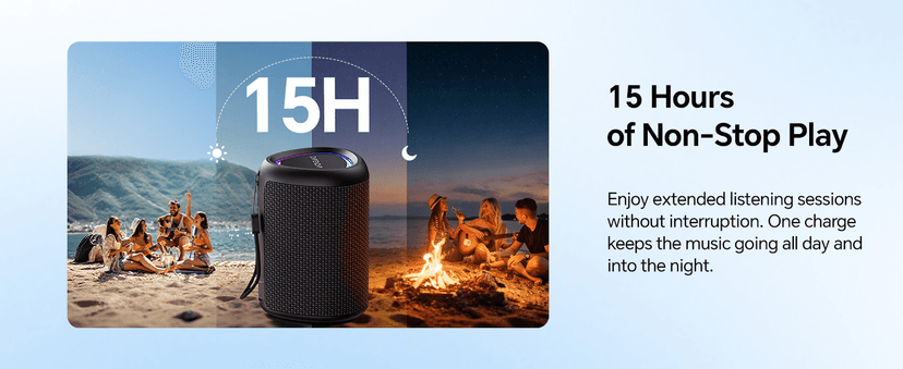 Powerful HD Sound, Dynamic Lights, 15H Playtime, BT 5.3, TWS Pairing, IPX5 Beach|Camping|Pool Accessories, Halloween Music Portable Bluetooth Speaker Gift Ideas: Outdoor Travel Essentials Waterproof B0CX1FRR27