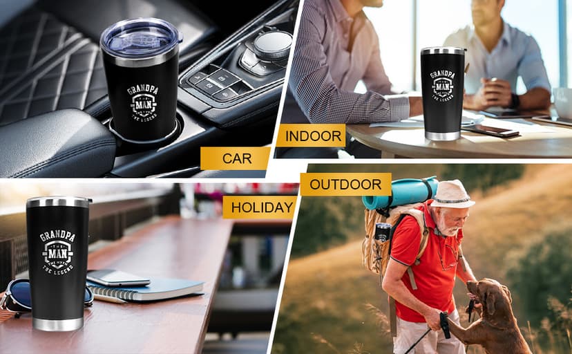 Tecanne Birthday Gifts For Grandpa - Fathers Day Gift Box Baskets For Grandpa, Husband, Men Best Christmas Package Gift Ideas