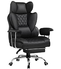 GTPLAYER Gaming Chair, Computer Office Chair with Pocket Spring Cushion, Linkage Armrests and Footrest, High Back Ergonomic Computer Chair with Lumbar Support Task Chair with Footrest(Black)