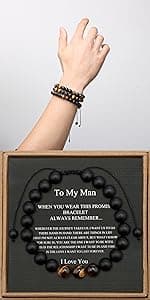 JoycuFF Inspirational Morse Code Bracelets for Women Silver Beads Jewelry Encouragement Mantra Gifts for Her