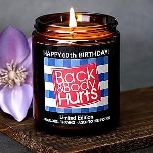 60TH Birthday Gifts for Women Men, Happy 60th Birthday Decorations for Women Men, 60th Gift Ideas, 60 Year Old Gifts for Him Her Mom Dad Wife Husband Friends Sister