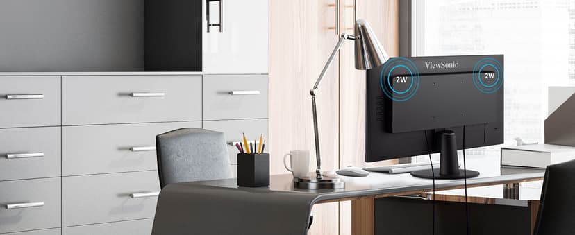 ViewSonic VS2247-MH 22 Inch 1080p Monitor, 100Hz Refresh Rate for Smooth Home and Office Viewing, Eye Care Technology, Thin Bezels, HDMI, and VGA Inputs