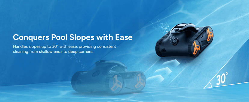 iGarden Robotic Pool Cleaner KN Series, 210-Min Runtime, Smart 3D Navigation, Full-Inverter Energy-Saving Tech, Cleans Floor, Wall & Waterline, for Above-Ground & Inground Pools, Matte Black