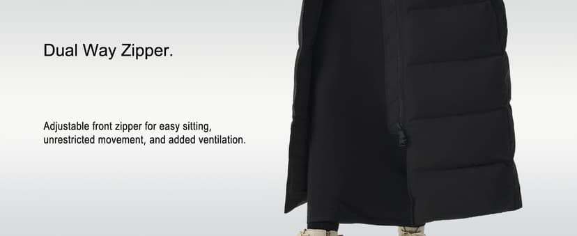 Fitouch Women's Waukee Long Down Coat Parka Jacket | 750+ Fill Power | Full-Length
