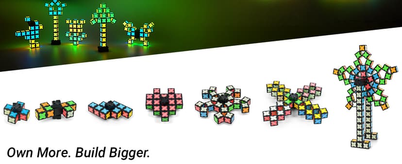 TOSY Magnet Fidget Spinner Mini - 8 Blocks, 3 in 1 Toy: Transformable Fidget Spinner, Infinity Cube, 2x2 Puzzle Cube, Christmas Stocking Stuffers Gift for Kids/Adults, STEM Sensory Stress Relief Toy